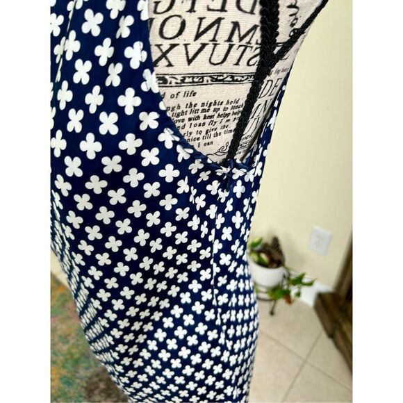 Pink Tartan 100% silk halter dress in clover design - Picture 5 of 11